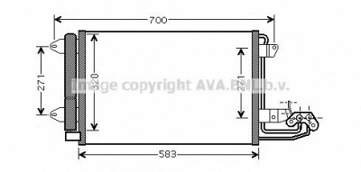 AVA QUALITY COOLING vw5209d -  Конденсатор, кондиционер